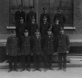 Personalen på postkontoret Stockholm 1 pak., 1913.