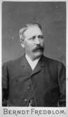 August Johansson ca 1900-tal, var Valdeborg Johanssons far. Han var specerihandlare i Haga, Göteborg och avled 1922. Ur Valdeborg Johanssons fotoalbum.