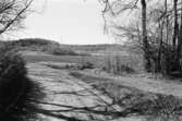 Landsvägen till gården Sagared, 1991. Sagsjön i bakgrunden.