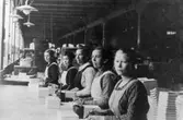Arbetarkvinnor i arbete på Papyrus, cirka 1930.
