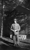Arvid Svensson i beredskap i Derome, 1942.