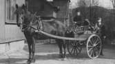 Häst och vagn i Mölndalsbro 1905
