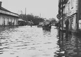 Översvämning på Göteborgsvägen, 1930-tal