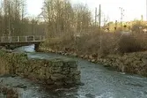 Mölndalsån vid Strandgatans bro, 1984