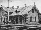 Den gamla järnvägsstationen i Lindome