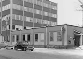 Exteriör av postkontoret Solna 1, 1962.
