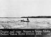Nenana, till Tanana, Alaska, innan Yokon-floden fryser till.