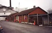 Byggnader i Åbro industriområde på Kråketorpsgatan/Pepparedsleden 1, Tingshuset 4, Östra Balltorp 1997.