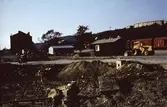 Vägarbete någonstans i Mölndal, år 1968.