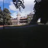 Pappersbruket Papyrus disponentbostad Villa Papyrus sedd ifrån parken. Mölndal, år 1970.