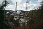 Del av pappersbruket Papyrus industriområde i Forsåker, Mölndal, på 1970-talet, Vy från Esbiörn Schillersgatan.