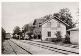 Järnvägsstationen i Tidaholm på 1880-talet.