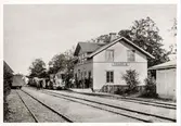 Järnvägsstationen i Tidaholm på 1880-talet.