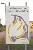Västra Enerbacken - Informationsskylt över området.