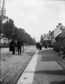 Christiane och Ruben Liljefors på Kungsgatan, Uppsala 1900 - 1901