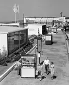 H55 Helsingborgsutställningen
Exteriör, utställningsområdet, Bar 55 i fonden och kiosk i förgrunden.