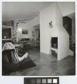 Bostad för skogsarbetare, Jädraås
Interiör, öppen spis.