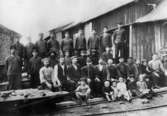 Arbetare vid Stora Lee omkr. 1908.