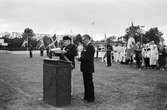 Nationaldagsfirande på Kvarnbyvallen i Mölndal, år 1984. 