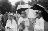 Midsommarfirande på Ekensås i Kållered, år 1984. 