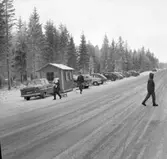 Från DM i skridskoåkning på Rönnevattnet, Uddevalla, den 22 januari 1961