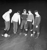 Fotbollsträning vårvintern 1961