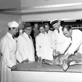 Charkuterister i Uddevalla Saluhall 1961