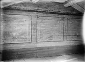 Väggmålning  i helgdagsstugan, friluftsmuseet Disagården, Gamla Uppsala 1930