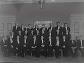 Stadsfullmäktigeledamöter i Varberg 1938. 28 Män i mörka kostymer.