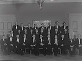 Stadsfullmäktigeledamöter i Varberg 1938. 28 Män i mörka kostymer.
