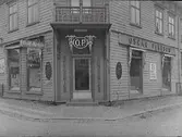 OP:s speceriaffär låg i hörnet Norrgatan-Kungsgatan. Oscar Pehrson.