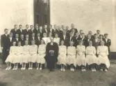 Konfirmationsgrupp i Almby, 1952