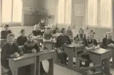 Elever i klass 3-4 i Alltorps skola i Asker, 1945-1946