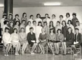 Klass 4 i Örebro Praktiska Realskola, 1964