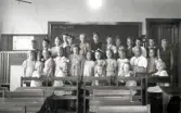 Elever i klassrum i Mosjö kyrkskola, 1941-08-14