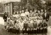 Skolklass vid Alltorps skola, 1920-tal