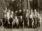 Skolklass vid Alltorps skola, 1940-tal