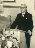 I sitt tal vid invigningen av Gävle Museum den 29 september 1940, redogjorde byggnadskommitténs ordförande borgmästare Nils Berlin för museets tillkomst och bringade donatorerna en hyllning för gåvan.