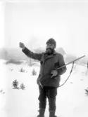 Jägare med gevär