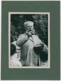 Porträtt på Bror Kugelberg född år 1868 och död år 1947 Kapten Godsägare och fornvårdare