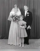 Brudparet Karl Erik Olsson med brudnäbb