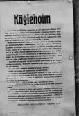 Information uppsatt vid Kägleholms slottsruin i Ödeby, 1964