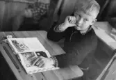 Elev i skolbänken i Örebro, 1941