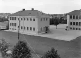 Flera skolhus på Holmens skola, 1948