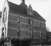 Nikolaiskolans norra gavel, ca 1948