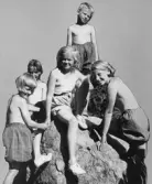 Elever på skolkolonin Ammenäs, 1941