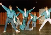Föreställning av musikalen West Side Story. Möllan i Mölndal den 10 maj 1986.