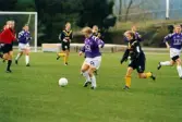 Fotbollslaget Jitex BK spelar match mot Bälinge IF på Kvarnbyvallen i Mölndal, år 1995. Slutresultatet är okänt.