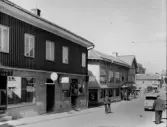 Storgatan åt väster från Östertullsgatan. Från NM:s byggnadsinventering 1957.