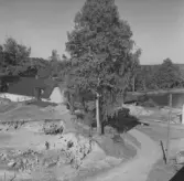 Gudsberga kloster, Husby socken. Översiktsbild av utgrävningsplatsen vid Gudsberga klosterkyrka.